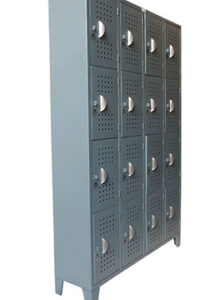 locker 16 puestos gris