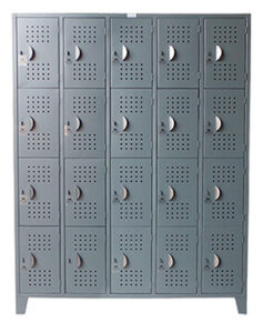 Locker de 20 puestos color gris