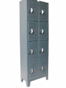Locker de 8 puestos color gris