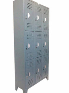 Locker de 9 puestos color gris
