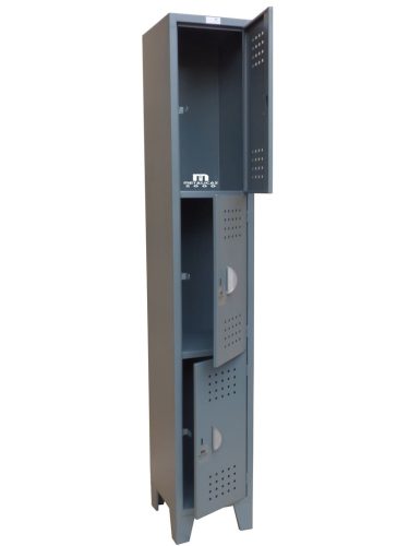 Locker vertical con 3 puestos