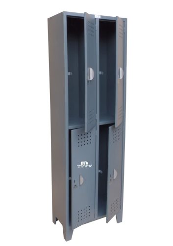 locker con 4 puertas abiertas